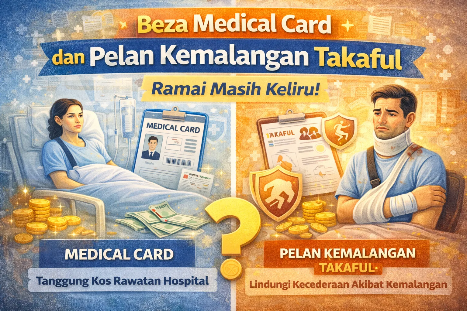 Beza Medical Card dan Pelan Kemalangan Takaful